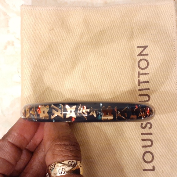 Louis Vuitton Narrow LK0132 Authentic Inclusion Bangle - Picture 3 of 7